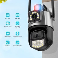 Çakarlı Çift Lensli Dış Mekan Güvenlik Kamerası  Veralya Tech