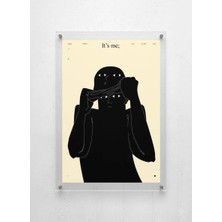 Lamazif It’s Me Modern Pleksi Cam Duvar Tablosu – Vidali Akrilik Duvar Dekoru, Minimal Sanat Poster