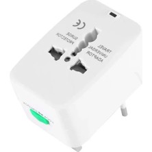 Calperia Çoklu Priz Dönüştürücü Seyahat Adaptörü, 150+ Ülke Uyumlu