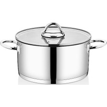 Falez Yıldız Çelik Derin Tencere 24X12 cm