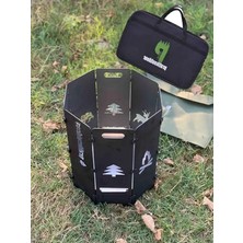 Calperia Sekizgen Portatif Ateş Çukuru ve Orman Şöminesi