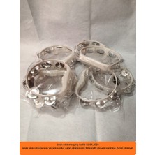 Hızlı Çeyiz Plastik Zilli Kına Tefi Renk 5 Adet