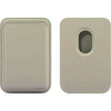 MMP Shop Iphone 15 / 15 Plus / 15 Pro / 15 Pro Max Uyumlu Magsafe Cüzdan Kartlık Suni Deri Kartlık