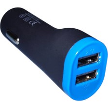 User Pil Batarya Çift Usb'li 2.1A 5V Araç Çakmaklık Şarj Aleti
