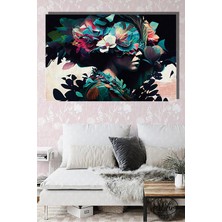 Şehzat Tekli Yatay Kanvas Dekoratif Duvar Tablosu Güzel Kabacıklar Fantastik Illüstrasyon