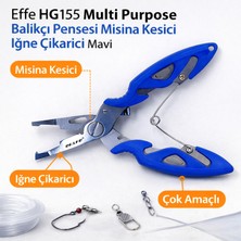 Effe HG155 Multi Purpose Balıkçı Pensesi Misina Kesici Iğne Çıkarıcı Mavi