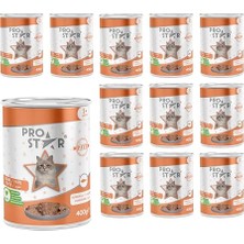 Yetişkin Kedi Somonlu Pate Yaş Mama 400 gr x 12 Adet