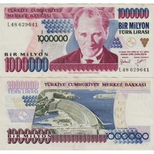 Banknoting 7. Emisyon 2. Tertip 1.000.000 Lira L48 Ççt.