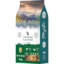 Mystic Az Tahıllı Yetişkin Kedi Maması Steril Somonlu 15 kg