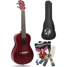 Calperia 23" Konser Ukulele - Kırmızı Maun Ağaç