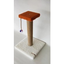 Calperia Tek Katlı Beyaz Kedi Tırmalama Tahtası