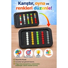 EVORADECO Eğitici Zeka Oyunu | Renk Eşleştirme & Kaydırmalı Bulmaca Oyuncağı | Çocuklar Için Dikkat Geliştirici Puzzle