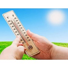 Calperia Ahşap Termometre ve Nem Ölçer