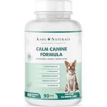 Kahu Naturals Calm Canine Formula, Köpekler Için Bitki Özlü Sakinleştirici Rahatlatıcı Takviye, 60 Tablet