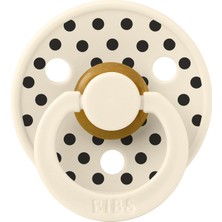 Bibs Studio Polka Small  Kauçuk Emzik -Ivory Black