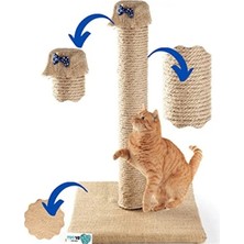 Calperia Doğal Jüt Halat Kedi Tırmalama Direği