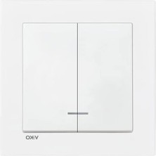 Calperia Dayanıklı Beyaz Işıklı Komütatör