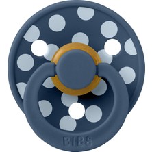 Bibs Studio Polka Big Kauçuk Emzik -Steel Babyblue