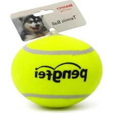 Calperia Dayanıklı Kauçuk Tenis Topu - Büyük Boy - Diş Dostu Yüzey