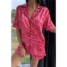 Coccolarsi Stagione Estiva Saten Kısa Pijama Takımı CSE3001