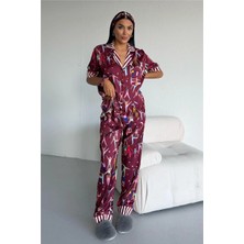 Coccolarsi Mondo Allegro Saten Kısa Kol Pantolon Pijama Takımı MA5813