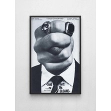 Lamazif Siyah Çerçeveli Sürreal Siyah Beyaz Duvar Tablosu – Modern Vintage Sanat Posteri – Galeri Tarzı Dekor