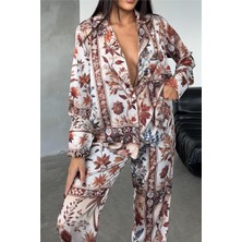 Coccolarsi Eleganza Sogno Saten Uzun Pijama Takımı CCR10