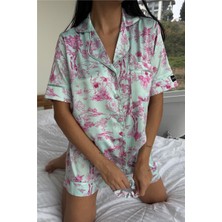 Coccolarsi Colori Del Mondo Saten Kısa Pijama Takımı CDM2378