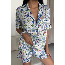 Coccolarsi Colori Del Mondo Saten Kısa Pijama Takımı CDM2380
