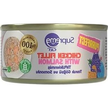 Calperia Tahılsız Yavru Kediler Için Yüksek Proteinli Tavuk ve Somonlu Yaş Mama 70 gr