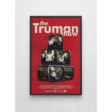 Lamazif The Truman Show Siyah Çerçeveli Poster | Klasik Film Temalı Modern Duvar Tablosu 50X70 cm