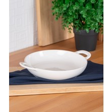 Acar Bianco Perla Kulplu  Yuvarlak Tabak 19 cm