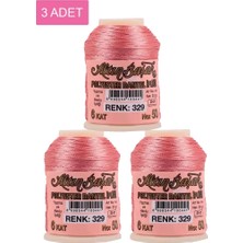 General 3 Adet Altınbaşak Oya ve Dantel Ipi 20 gr - Royaleks - No: 329