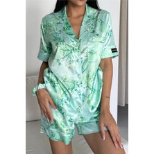 Coccolarsi Colori Del Mondo Saten Kısa Pijama Takımı CDM2375