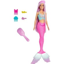 Calperia Renkli Saçlı Uzun Saçlı Deniz Kızı Figürü