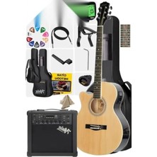 Calperia Profesyonel Elektro Akustik Gitar Seti: Amfi, Gigbag ve Aksesuarlar