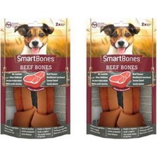 Smart Bones Sığır Etli Orta Irklar Için Düğümlü Köpek Ödül Kemiği (2li) 158GR x 2 Adet