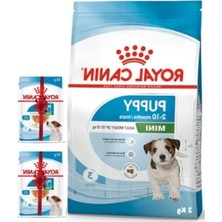 Calperia Küçük Irk Yavru Köpekler Için 2 kg Kuru Mama + 2 Adet 85 gr Yaş Mama Hediye
