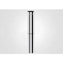 Baba's Stove PELET SOBA TELESKOPİK BORU / BOY: 550-900 MM / ÇAP: 8 CM / KROM RENK / 304 KROM / CONTALI