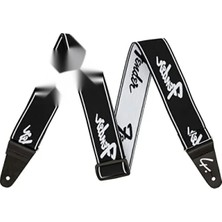 Calperia Şık Siyah/beyaz Gitar Askısı, 5,1 cm