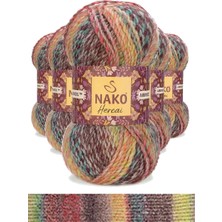 General 5 Adet Hercai Ebruli Hırka Kazak Atkı Bere El Örgü Ipi Yünü 28030