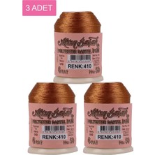 General 3 Adet Altınbaşak Oya ve Dantel Ipi 20 gr - Royaleks - No: 410