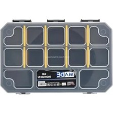 Calperia 12 Bölmeli Şeffaf Düzenleyici Kutu - Hafif ve Taşınabilir