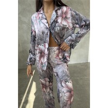 Coccolarsi Eleganza Sogno Saten Uzun Pijama Takımı CCR17