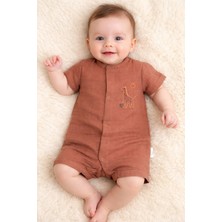 Necix's Erkek Bebek Yazlık Müslin Tulum 0- 6 Ay 5513 5514