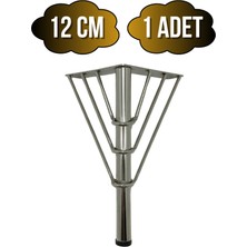 DS Yapı Metal Tel Boru Desenli Ayak Mobilya Masa ve Dolap Ayağı(Krom)(Metal)