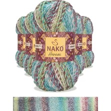 General 5 Adet Hercai Ebruli Hırka Kazak Atkı Bere El Örgü Ipi Yünü 76037