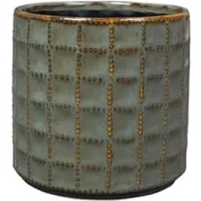 Calperia Su Yeşili Seramik Saksı 14X13 cm