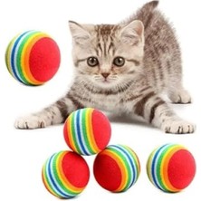 Calperia Diş Çıkarma Için Gökkuşağı Renkli Sünger Toplar - 3'lü Set