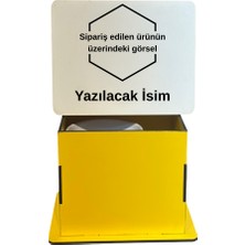 Kişiye Özel Baskılı Mdf Kupa Kutusu – Kupa Tasarımınız + Isim Yazılı Kapak